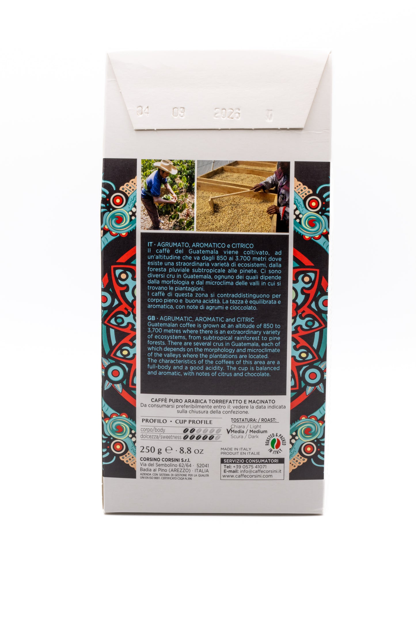 Café Guatemala - Trás
