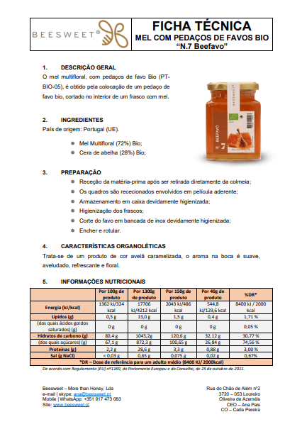 Mel BIO Favo 1