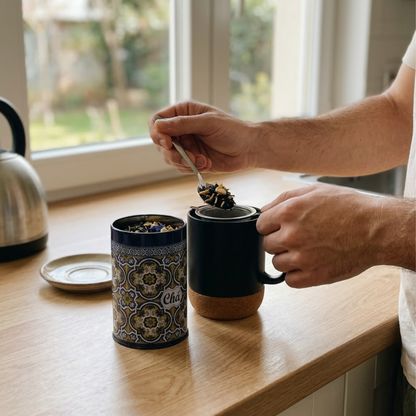 Chá Limão & Gengibre com Caneca Térmica para Energia