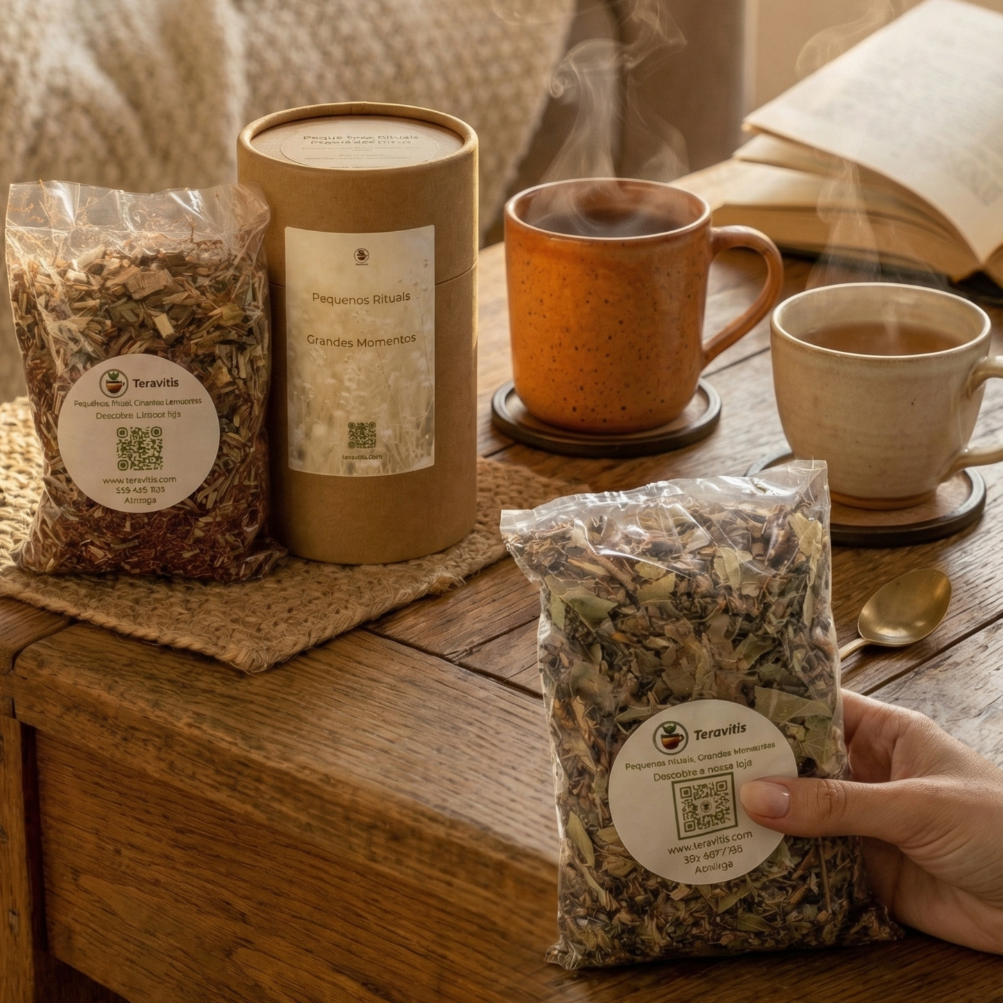 Ritual de Pausa Essencial com Chá para Desacelerar