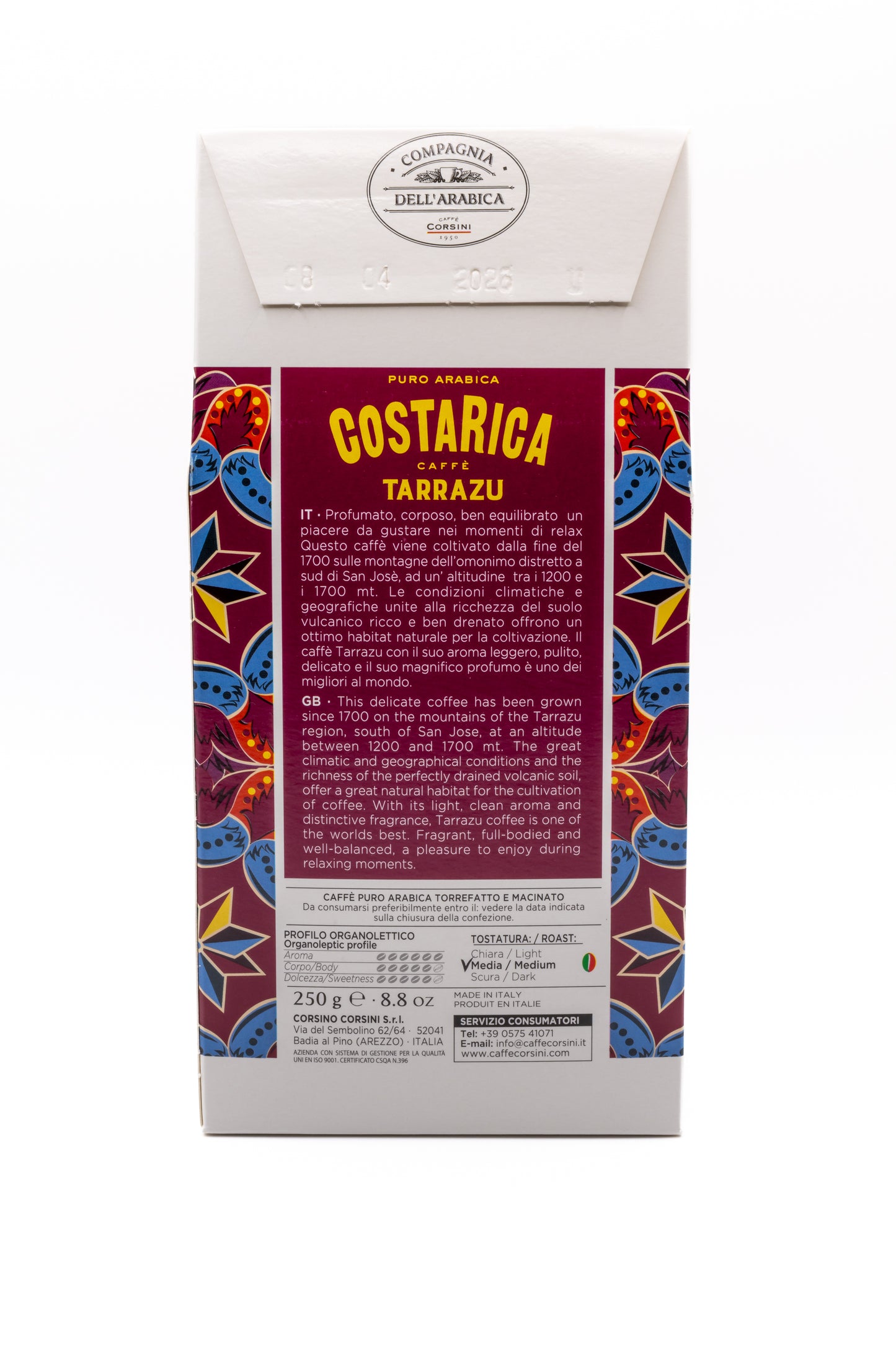 Café Costa Rica - Trás