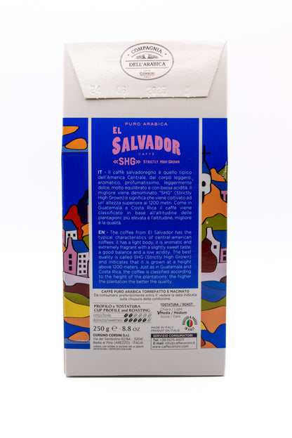 Café El salvador - Trás