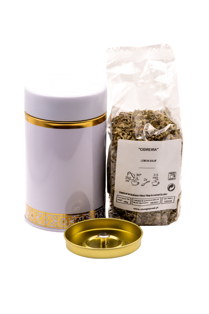 Cidreira Premium em Lata — Calmante Natural para Relaxar & Dormir