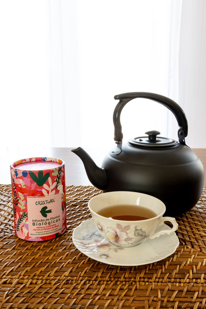 Infusão BIO de Hibisco e Mirtilo | Energia Natural e Antioxidantes
