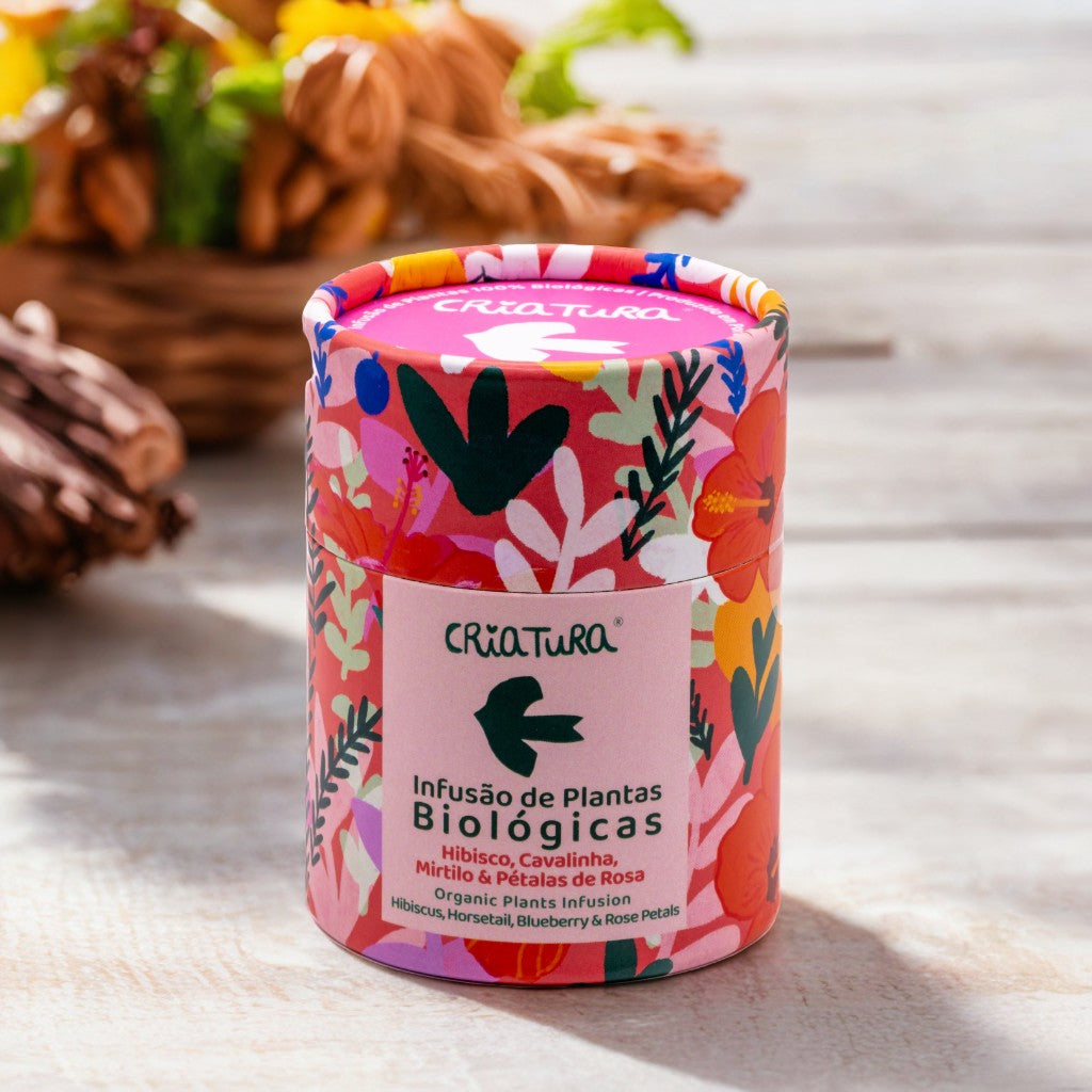Infusão BIO de Hibisco e Mirtilo | Energia Natural e Antioxidantes