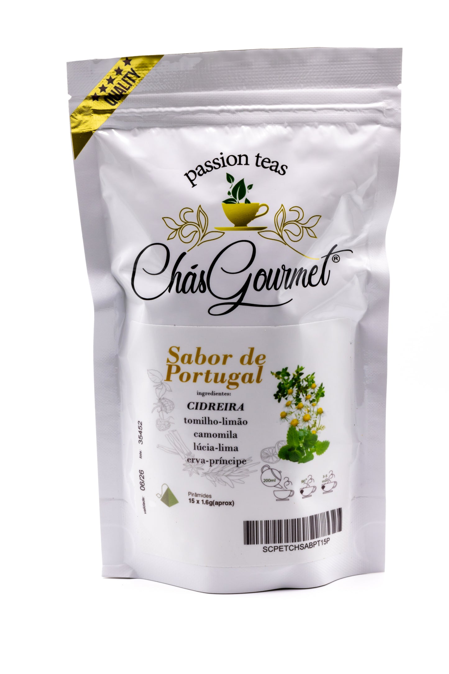 Flavor of Portugal Herbal Tea - Freshness of Lemon and Thyme