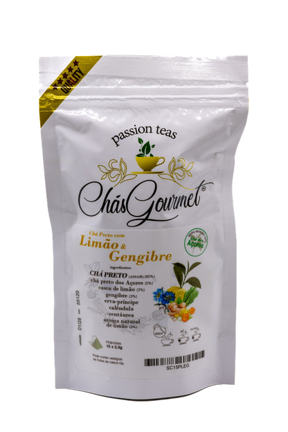 Té negro con limón y jengibre: energía natural y bienestar digestivo