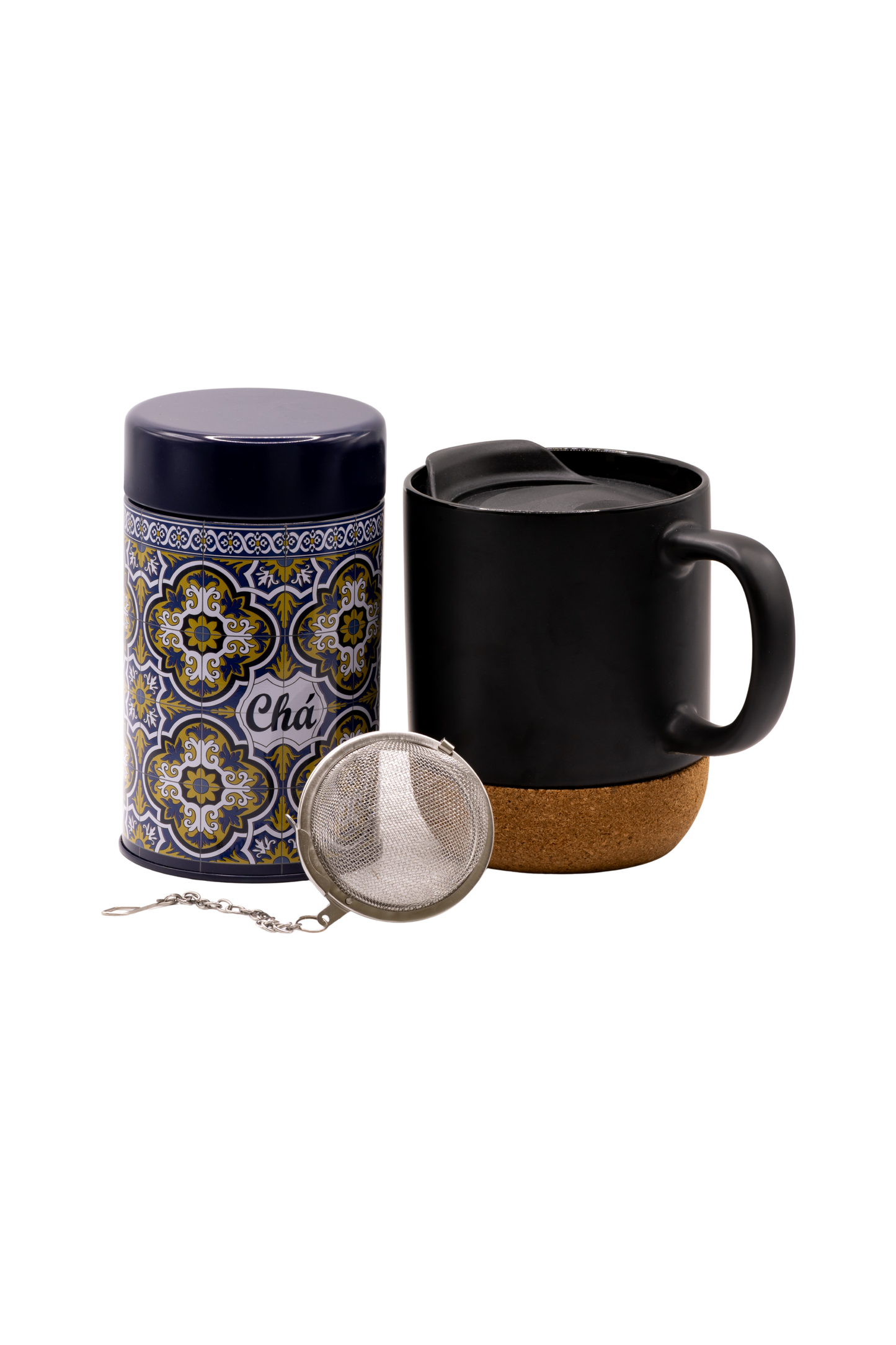 Kit Chá Limão & Gengibre — Energia Natural e Sabor Revigorante (Lata Azul)