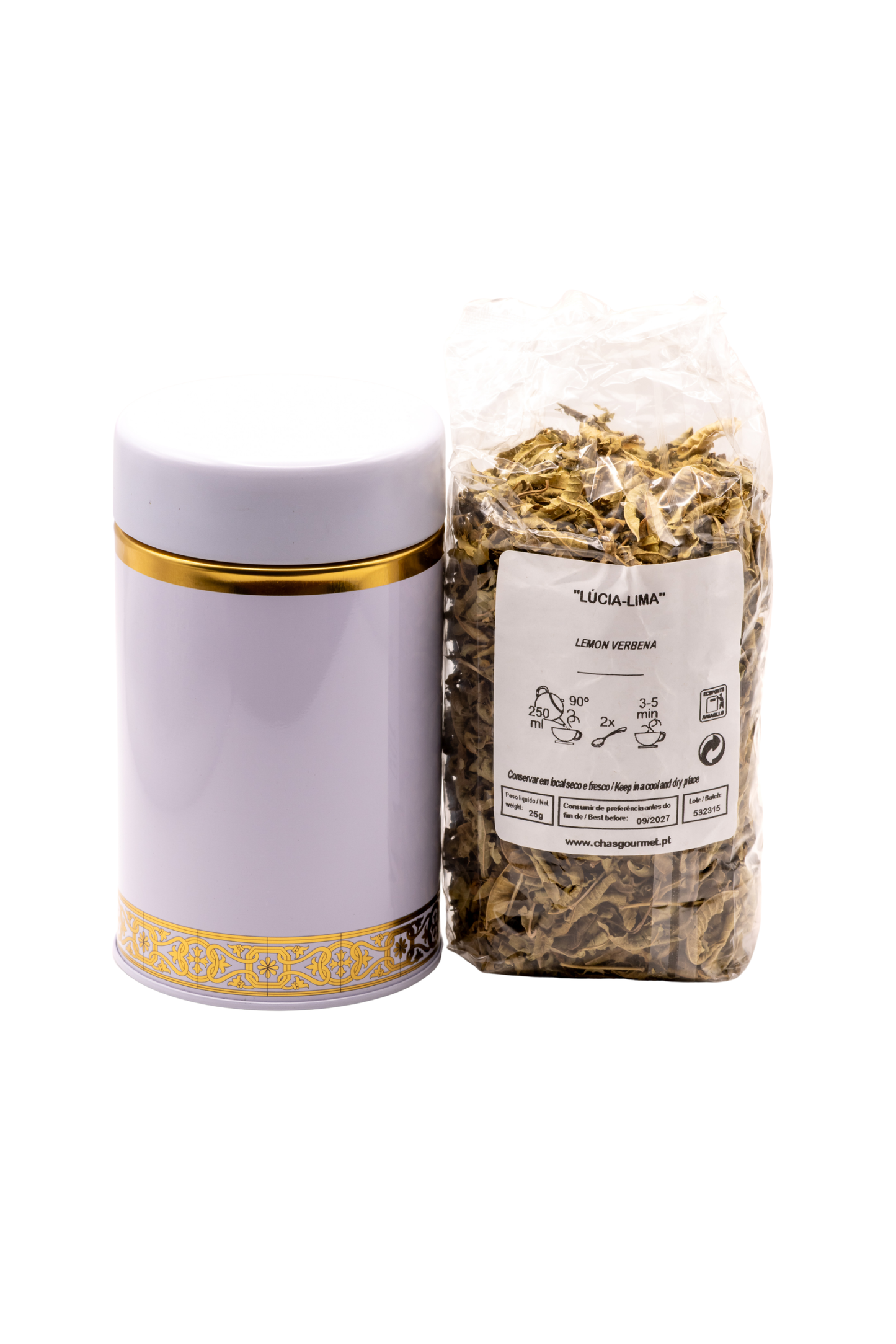 Lúcia-Lima 25g em Lata Premium | Infusão Relaxante e Aromática