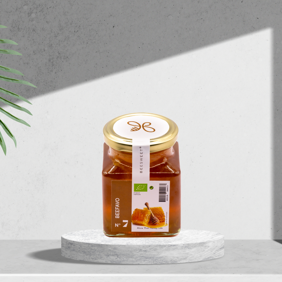 Mel Biológico com Favo 375g | Sabor Puro e Nutrientes Vivos