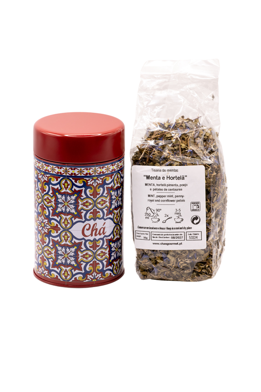Menta & Hortelã Avulso — Frescura herbal e digestão leve em lata vermelha