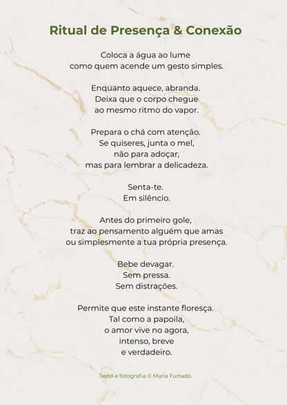 Ritual Dia dos Namorados com Chá e Mel Biológico — Pausa a Dois