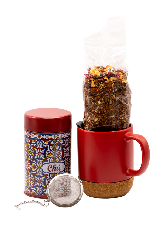 Kit Chá Rooibos c/ Frutos Silvestres — Relaxamento Natural e Sabor Frutado