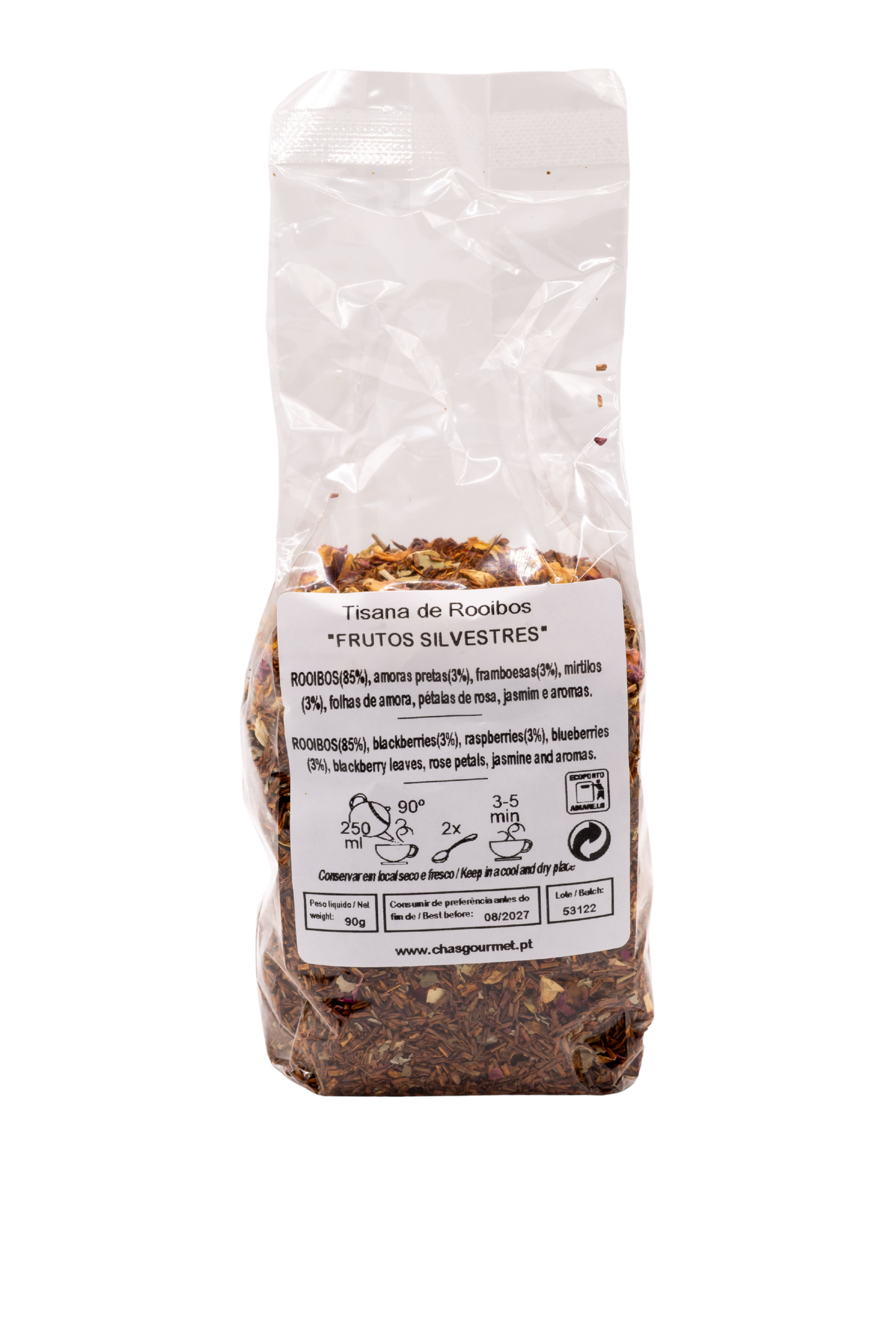 Rooibos Frutos Silvestres — Digestão equilibrada e sono tranquilo