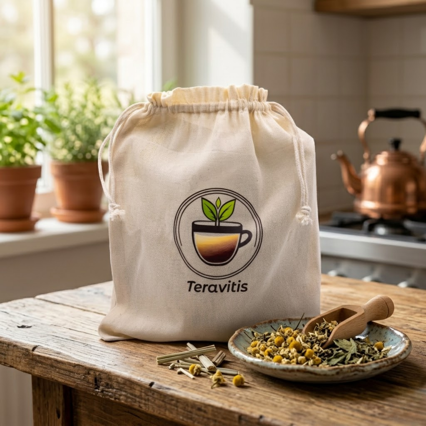 Bolsa Ritual Teravitis • Bolsa Reutilizável para Infusões