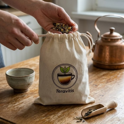 Bolsa Ritual Teravitis • Bolsa Reutilizável para Infusões