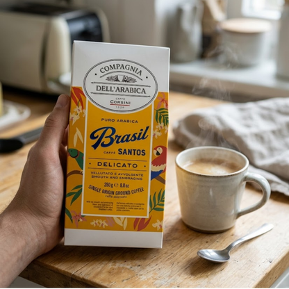 Café Brasil Santos Moído 250g 100% Arábica Suave e Aveludado