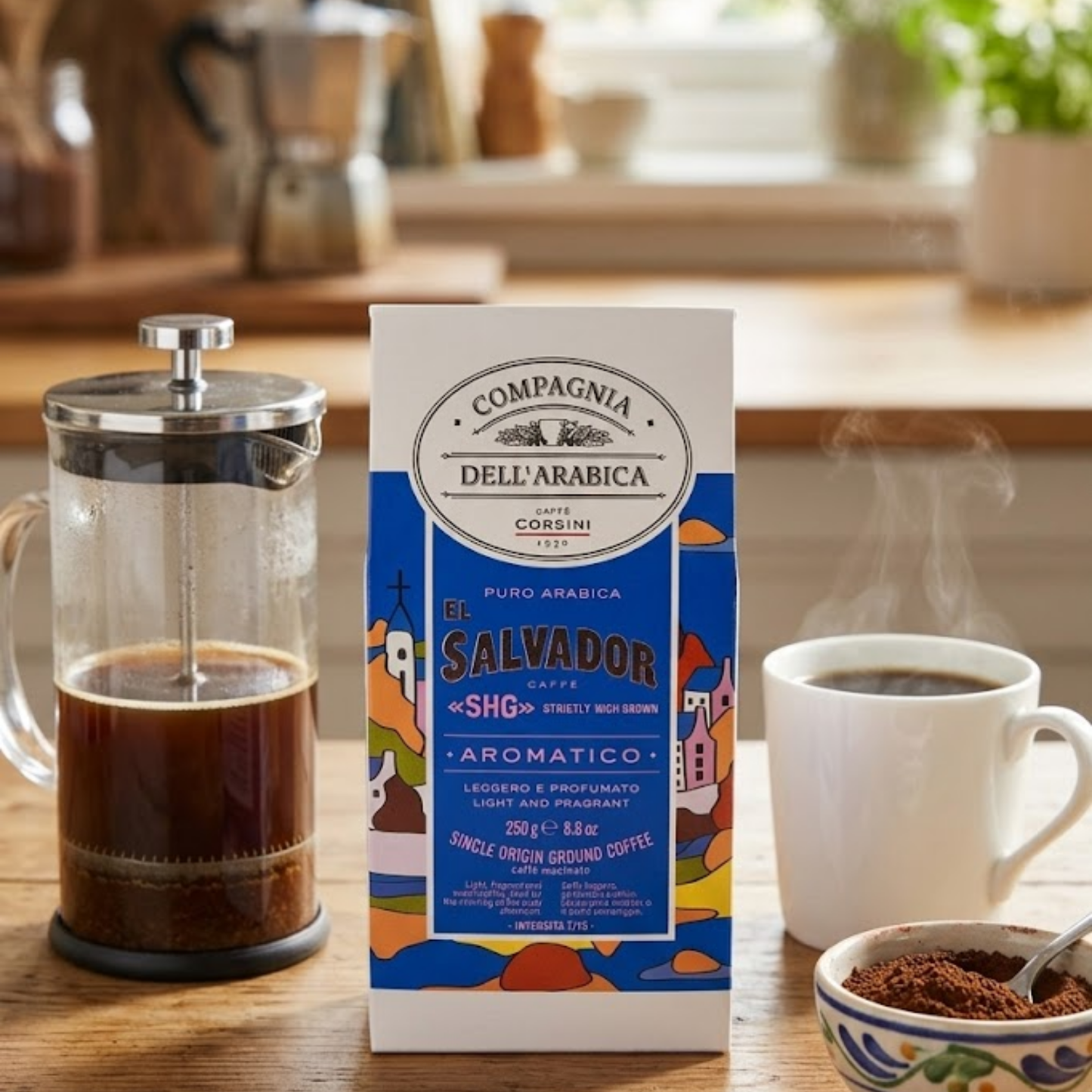 Café El Salvador Moído 250g 100% Arábica Leve e Aromático