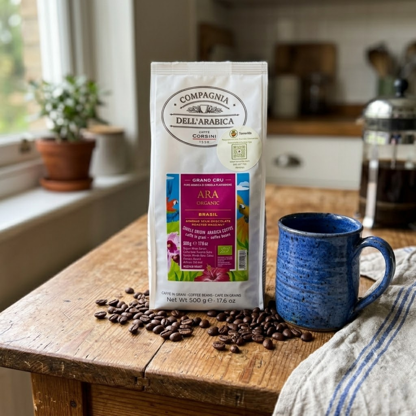 Café Molido Brasil Santos Arábica 250 g – Sabor Aterciopelado