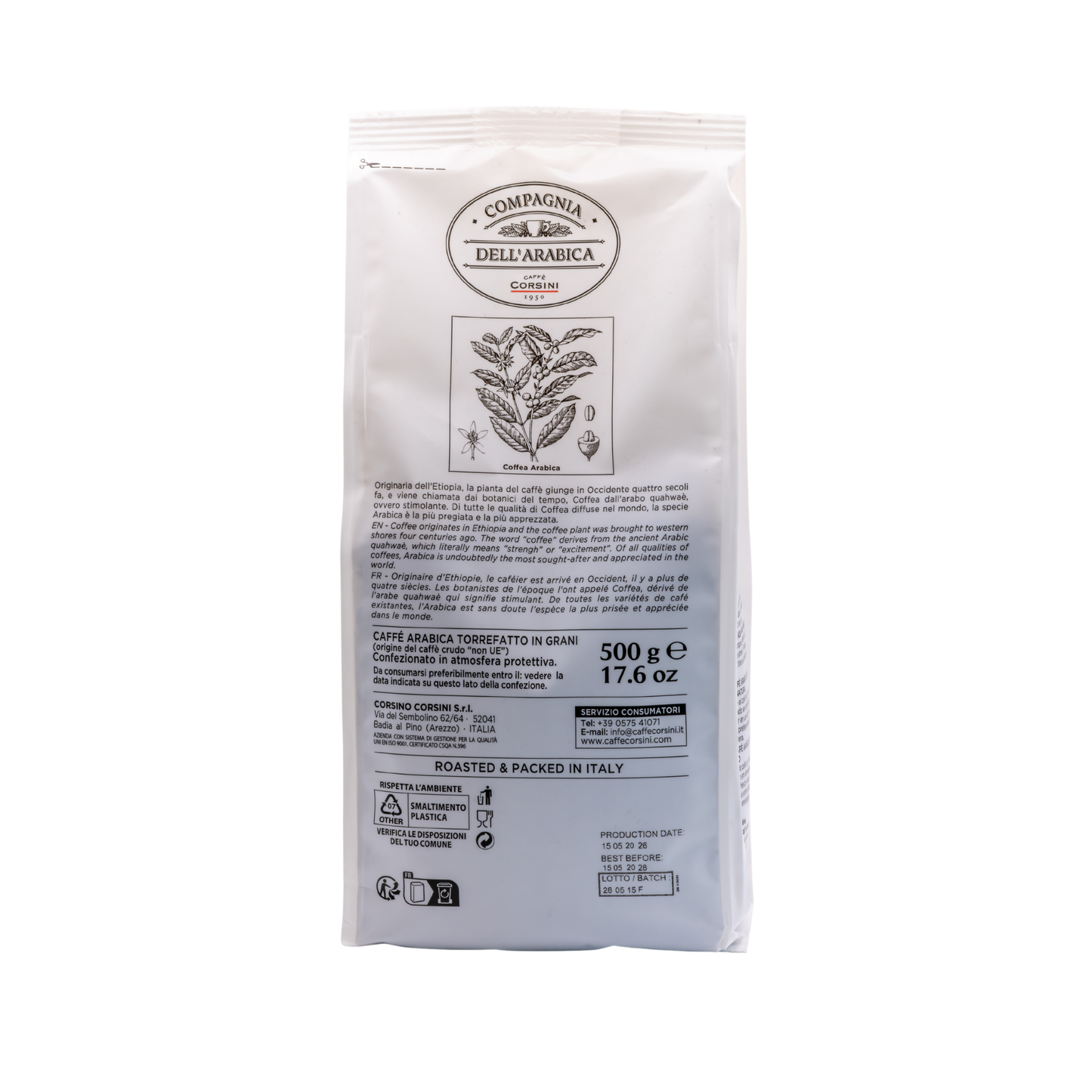 Café Molido Brasil Santos Arábica 250 g – Sabor Aterciopelado