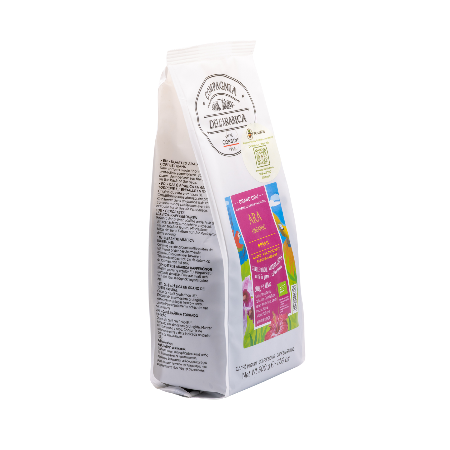Café Molido Brasil Santos Arábica 250 g – Sabor Aterciopelado