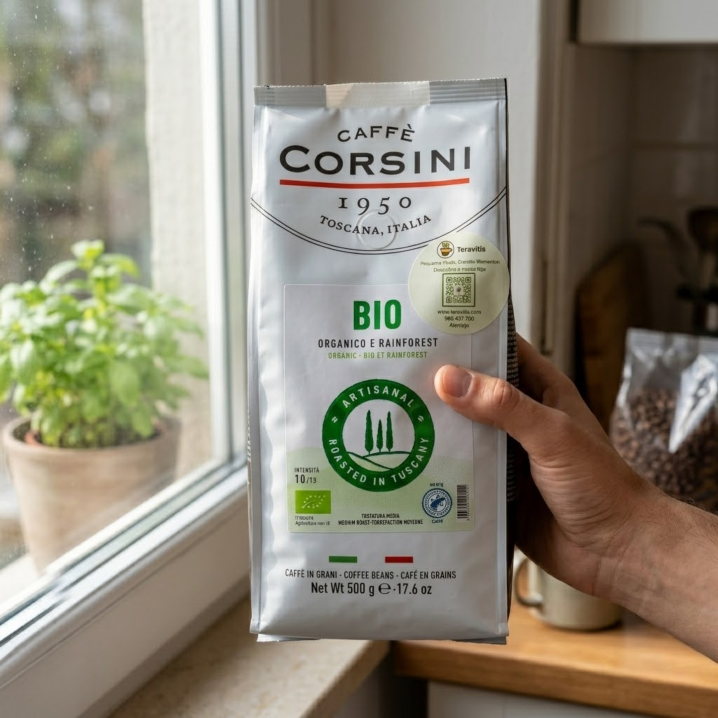 Café em Grão BIO Rainforest Alliance 500g Blend Orgânico Intenso e Sustentável