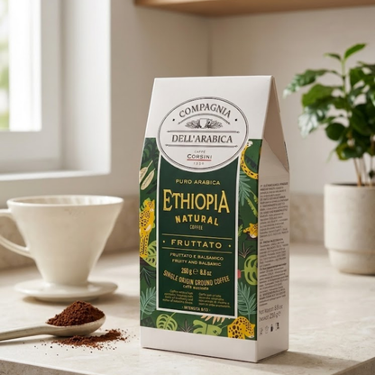 Café Etiópia Moído 250g 100% Arábica Frutado e Aromático