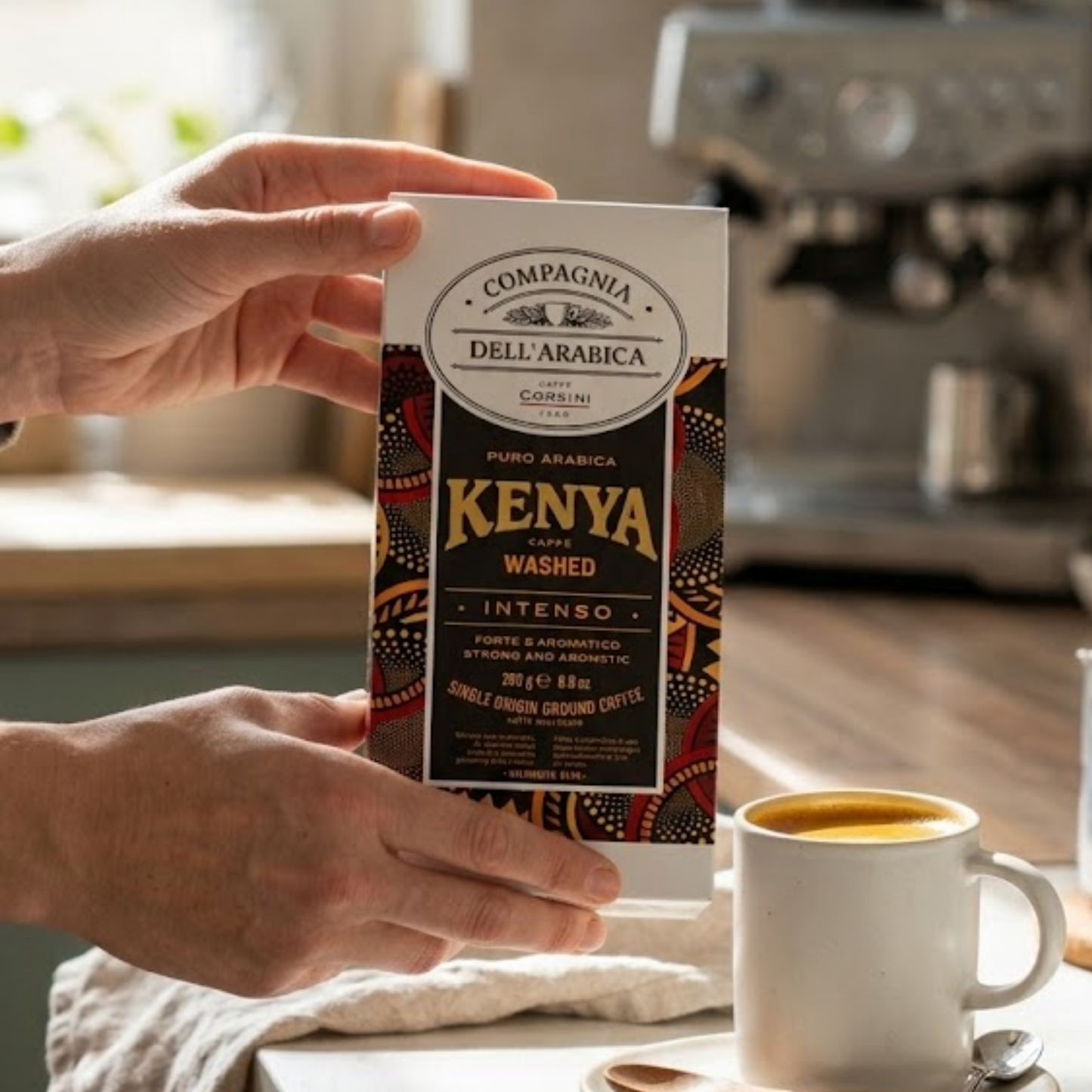 Café Quénia Moído 250g 100% Arábica Intenso e Vibrante