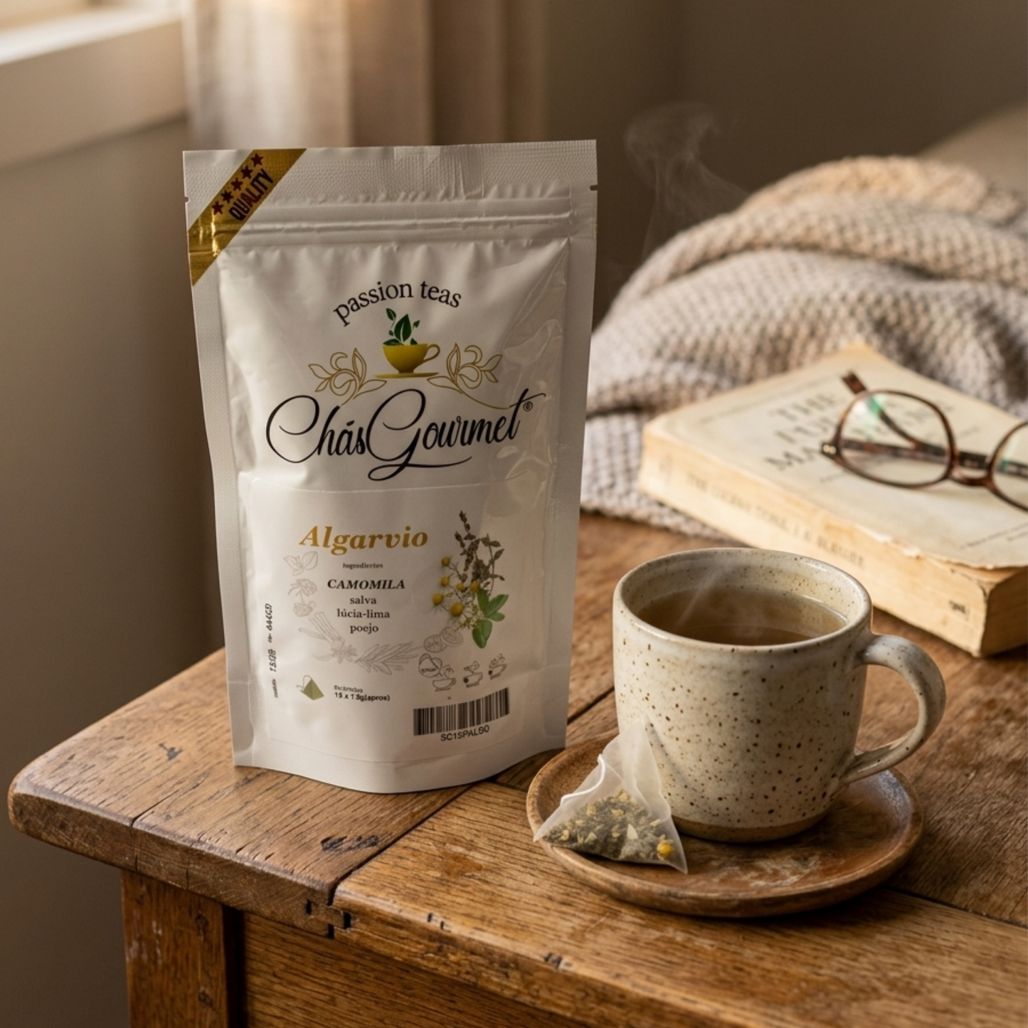 Tisana Algarvio Calmante Natural — Digestão e Serenidade