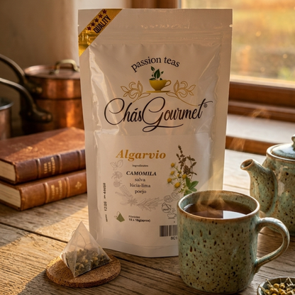 Tisana Algarvio Calmante Natural — Digestão e Serenidade