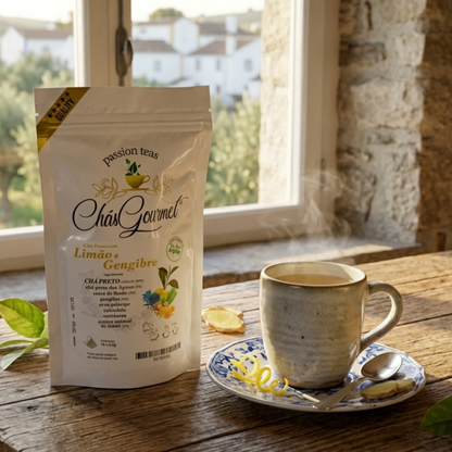 Té negro con limón y jengibre: energía natural y bienestar digestivo