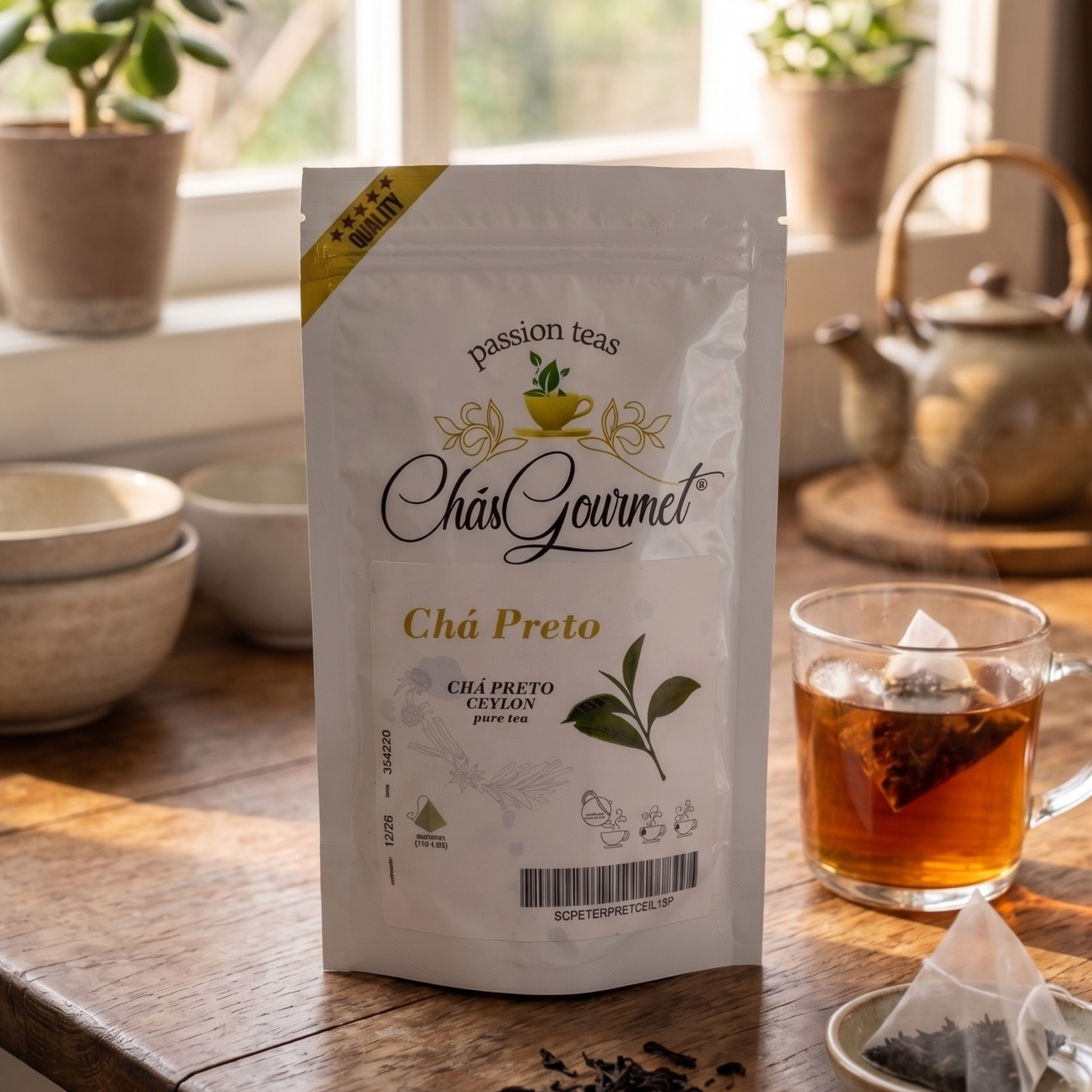 Té negro de Ceilán: Energía pura: auténtico sabor de las montañas de Sri Lanka