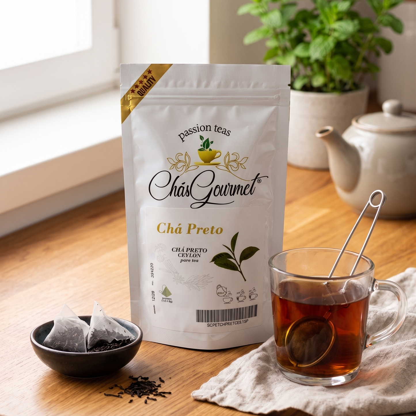 Té negro de Ceilán: Energía pura: auténtico sabor de las montañas de Sri Lanka
