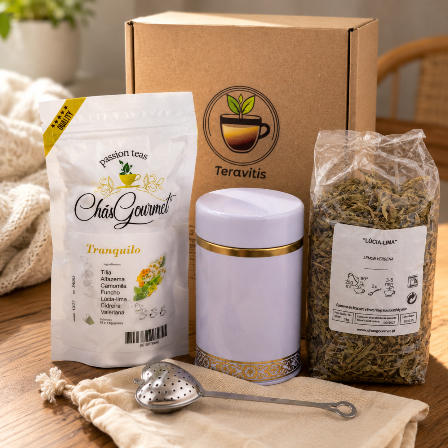 Infusor de té en forma de corazón – Acero inoxidable para infusiones elegantes