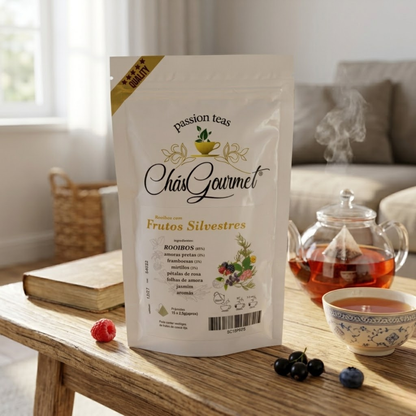 Chá Rooibos Frutos Silvestres | Infusão Sem Cafeína Relaxante