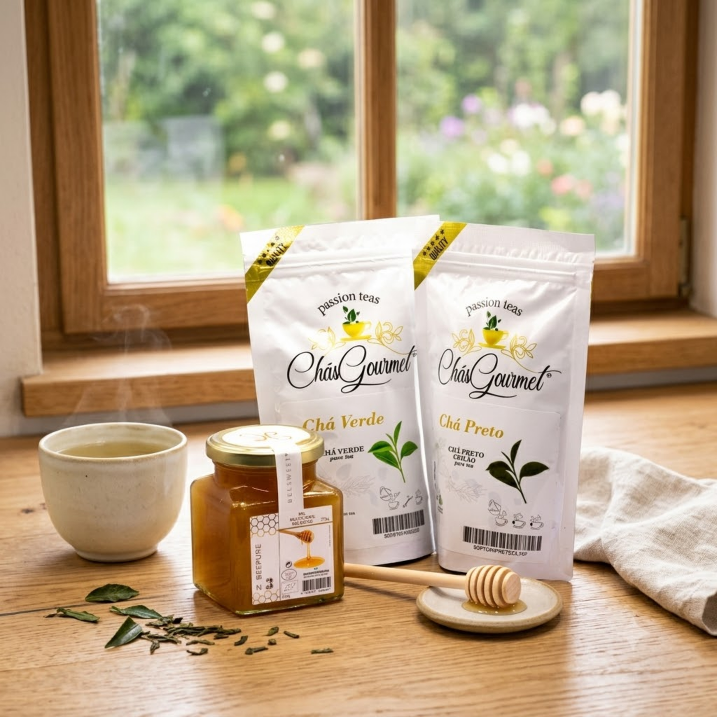 Teravitis Energy Ritual with intense teas and organic honey.