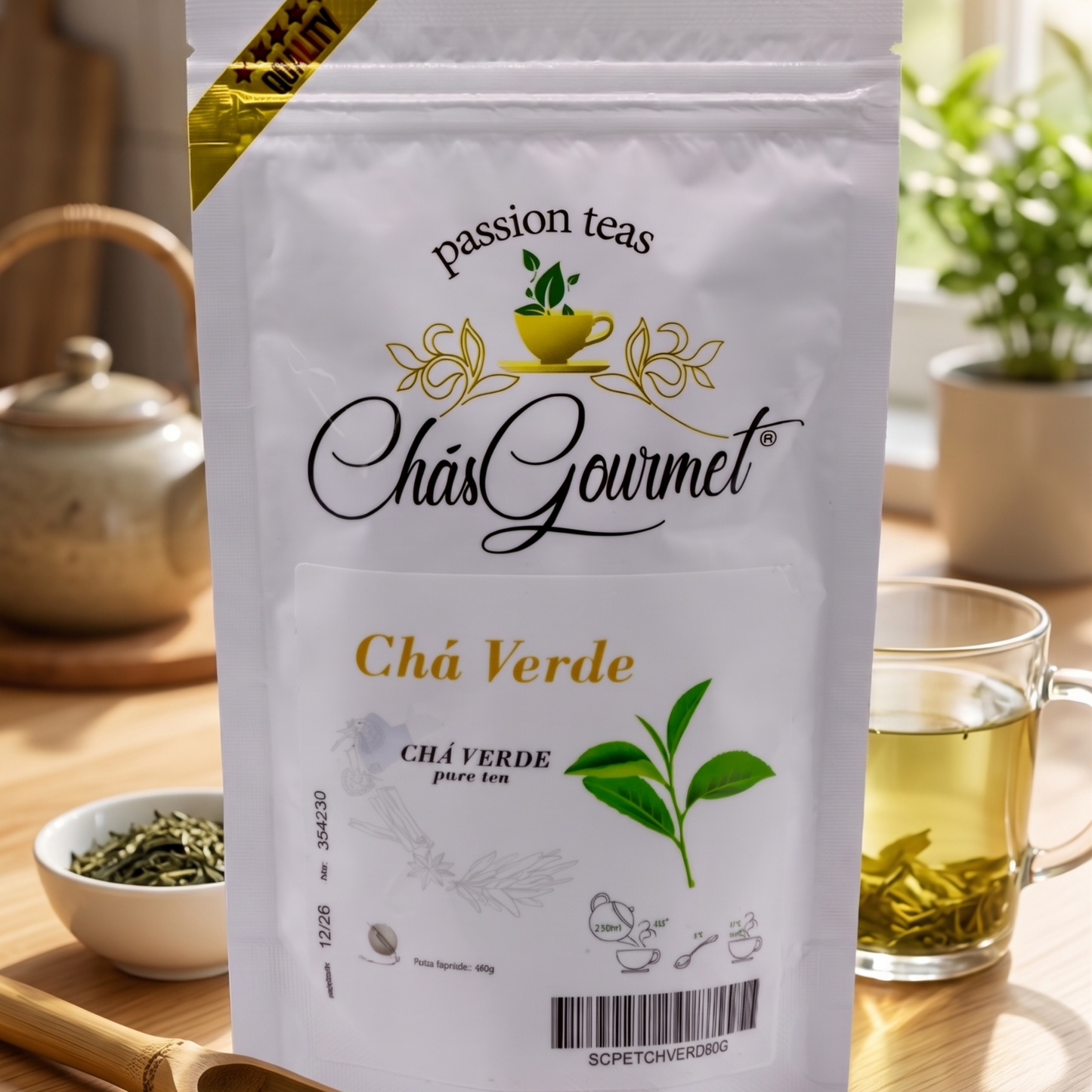 Chá Verde Sencha Japonês — Vitalidade e Foco Natural