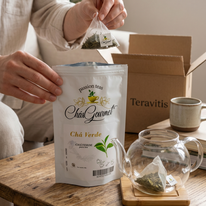 Chá Verde Sencha Japonês — Vitalidade e Foco Natural