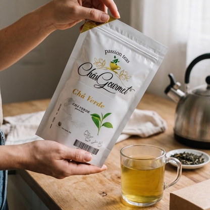 Chá Verde Sencha Japonês — Vitalidade e Foco Natural