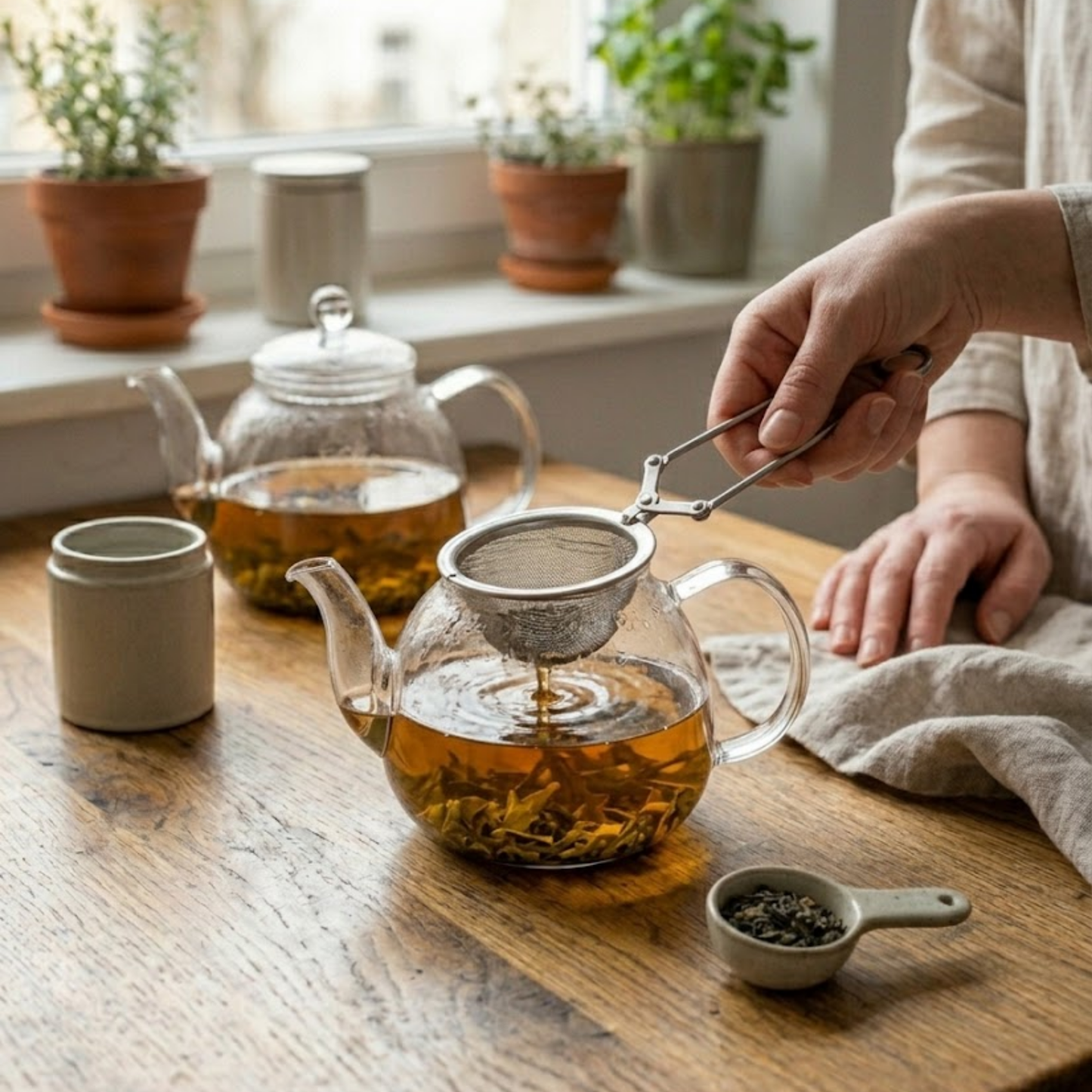 Stainless Steel Pressure Ball Tea Infuser – Residue-Free Infusion