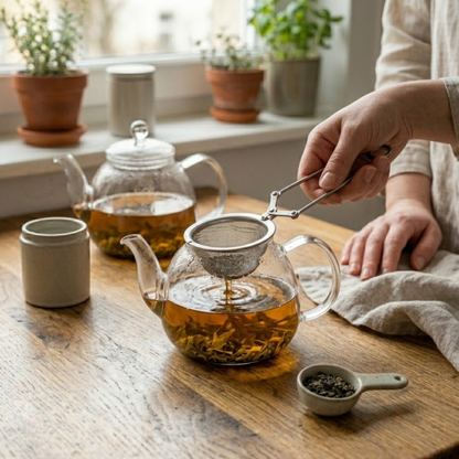 Stainless Steel Pressure Ball Tea Infuser – Residue-Free Infusion