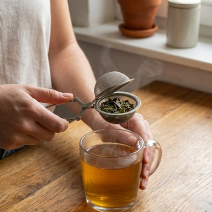 Stainless Steel Pressure Ball Tea Infuser – Residue-Free Infusion
