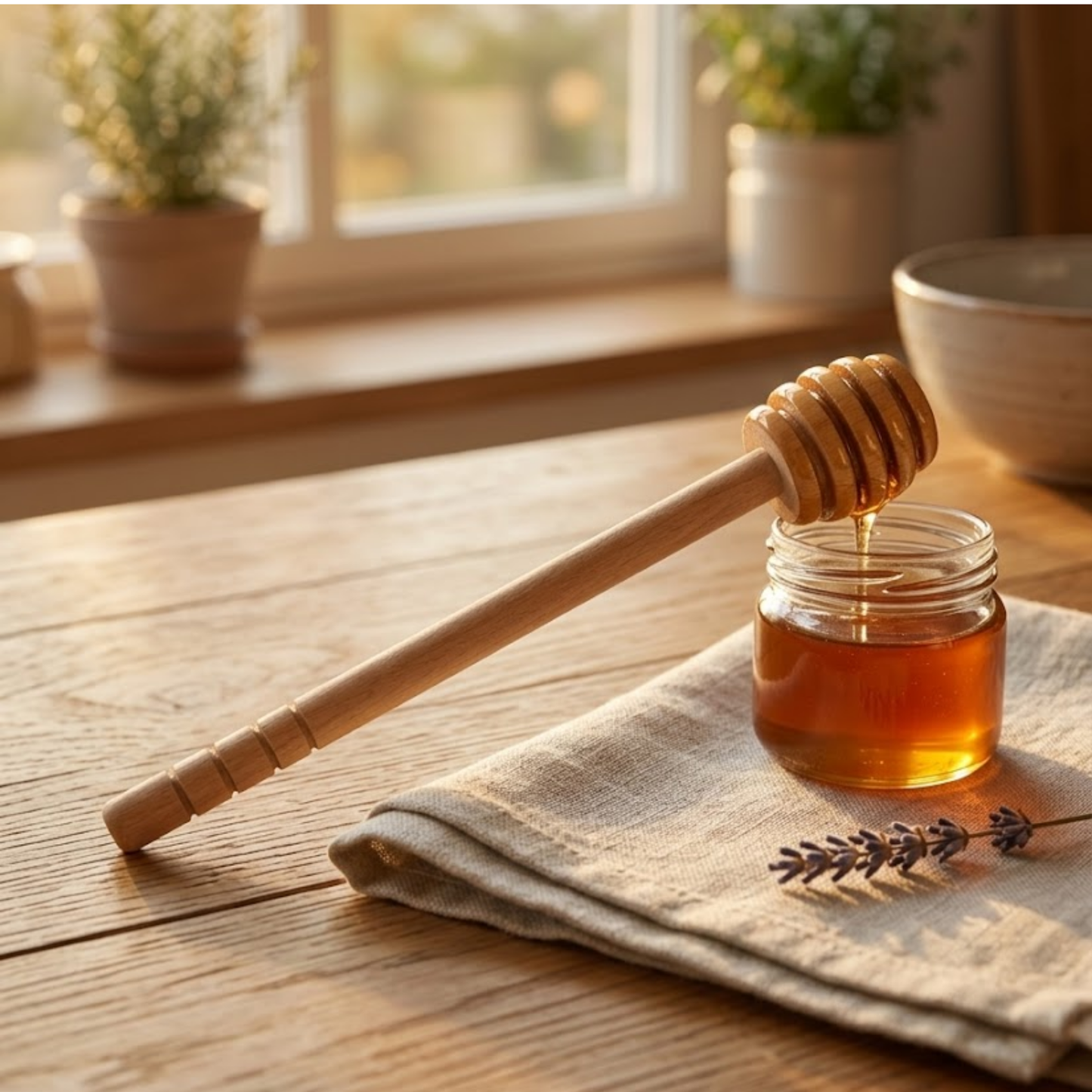 Wooden Honey Spoon 15cm - Serve with Elegance and Precision