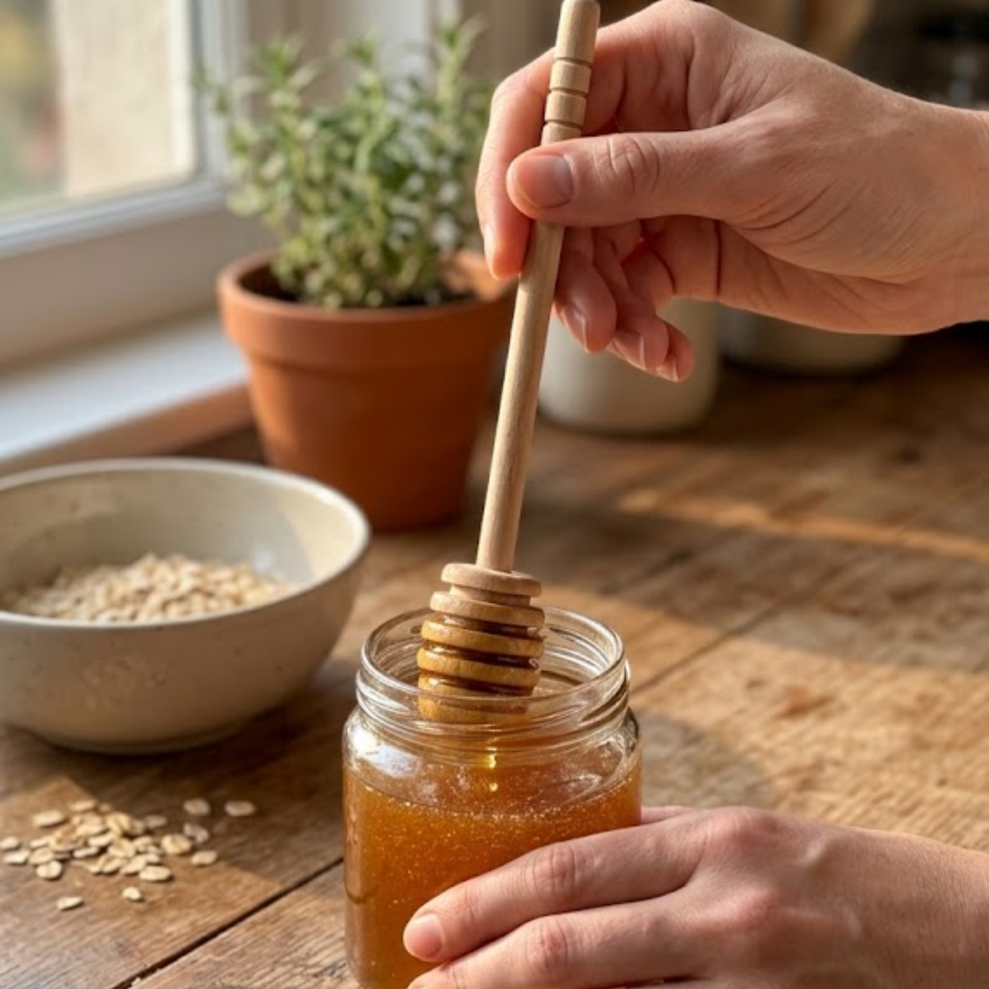 Wooden Honey Spoon 15cm - Serve with Elegance and Precision