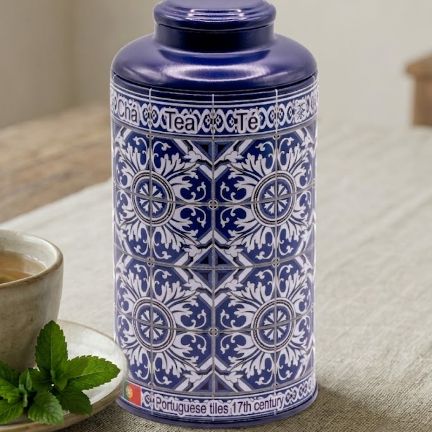 Menta y Hierbabuena – Ritual Refrescante Digestivo | Lata Azul con Diseño en Relieve