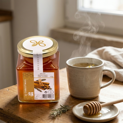 Organic Honey with Rosemary 375g | Aromatic, Relaxing and Immune-Protective