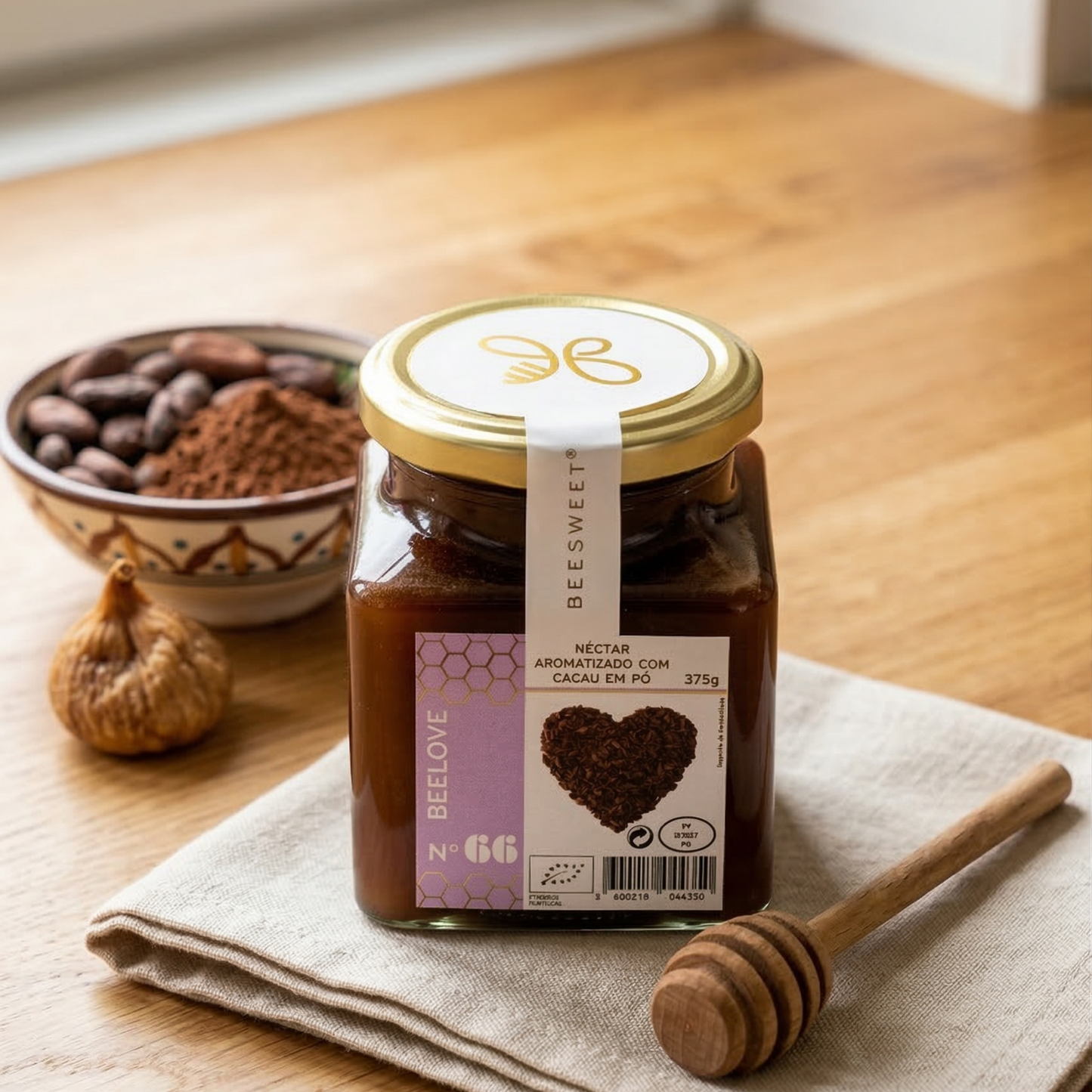 Miel Orgánica con Cacao 375g | Sabor Intenso y Gourmet