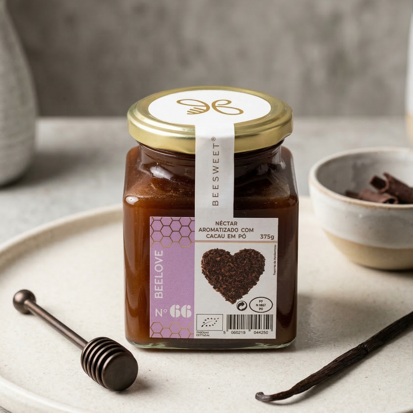 Miel Orgánica con Cacao 375g | Sabor Intenso y Gourmet