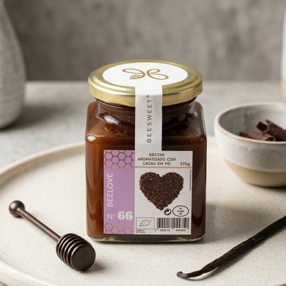 Miel Orgánica con Cacao 375g | Sabor Intenso y Gourmet