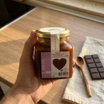 Miel Orgánica con Cacao 375g | Sabor Intenso y Gourmet